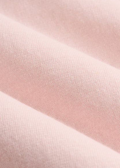 Linen Blend Split Hem V-Neck Sweater for Tall Women in Hush Pink