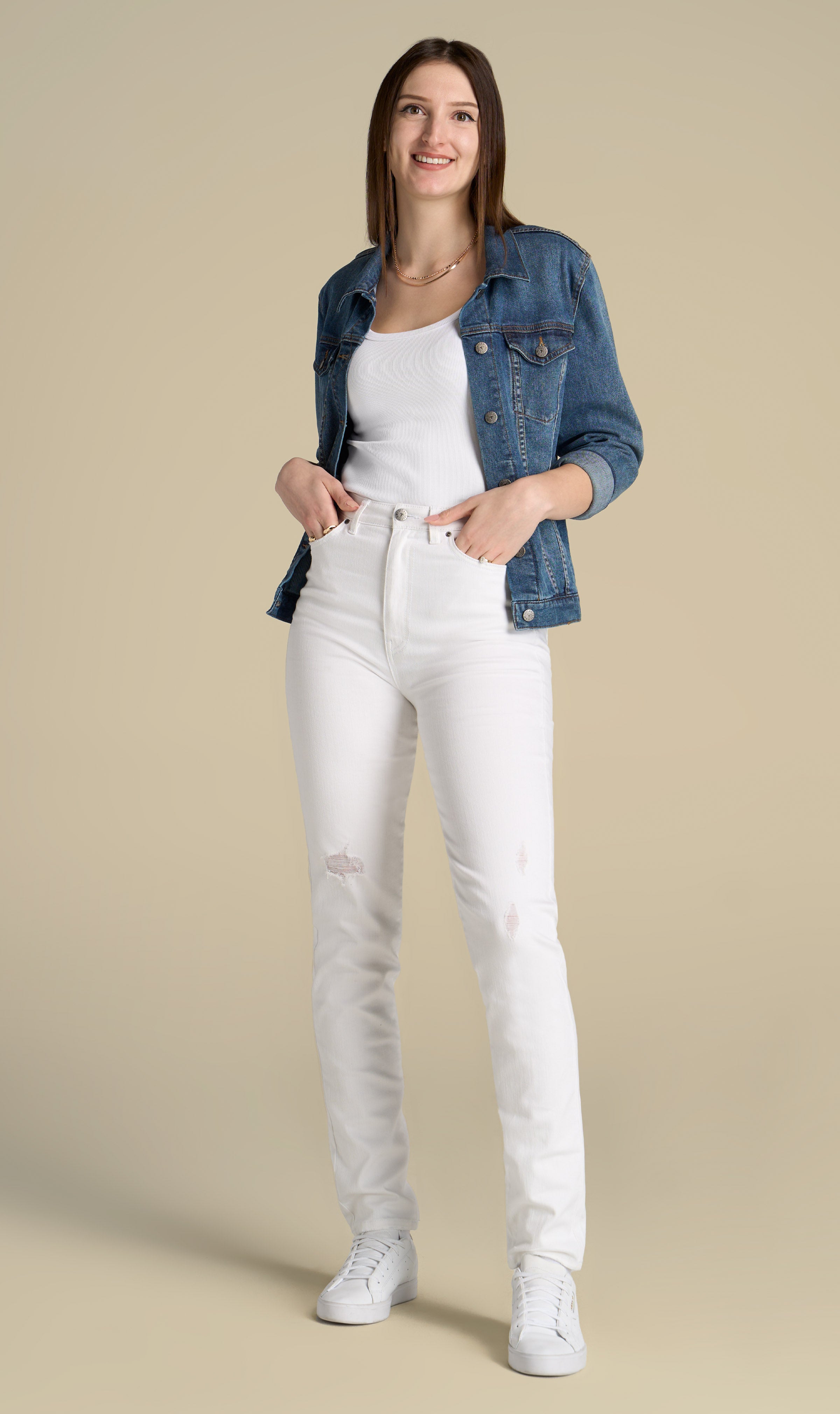 Tall white shop jeans womens