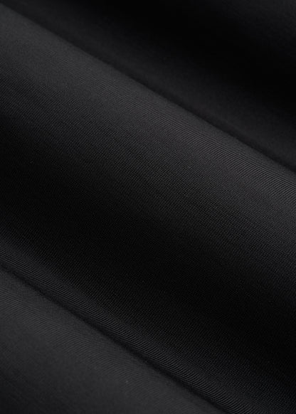 Long Sleeve Quarter-Zip Pullover for Tall Women in Black