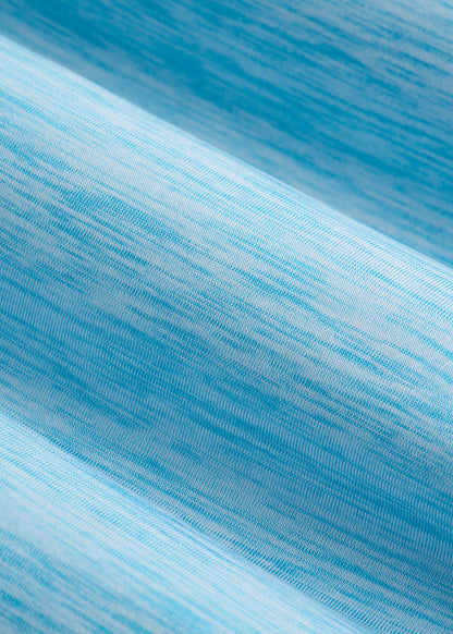 Long Sleeve Quarter-Zip Pullover for Tall Women in Spring Blue Mix