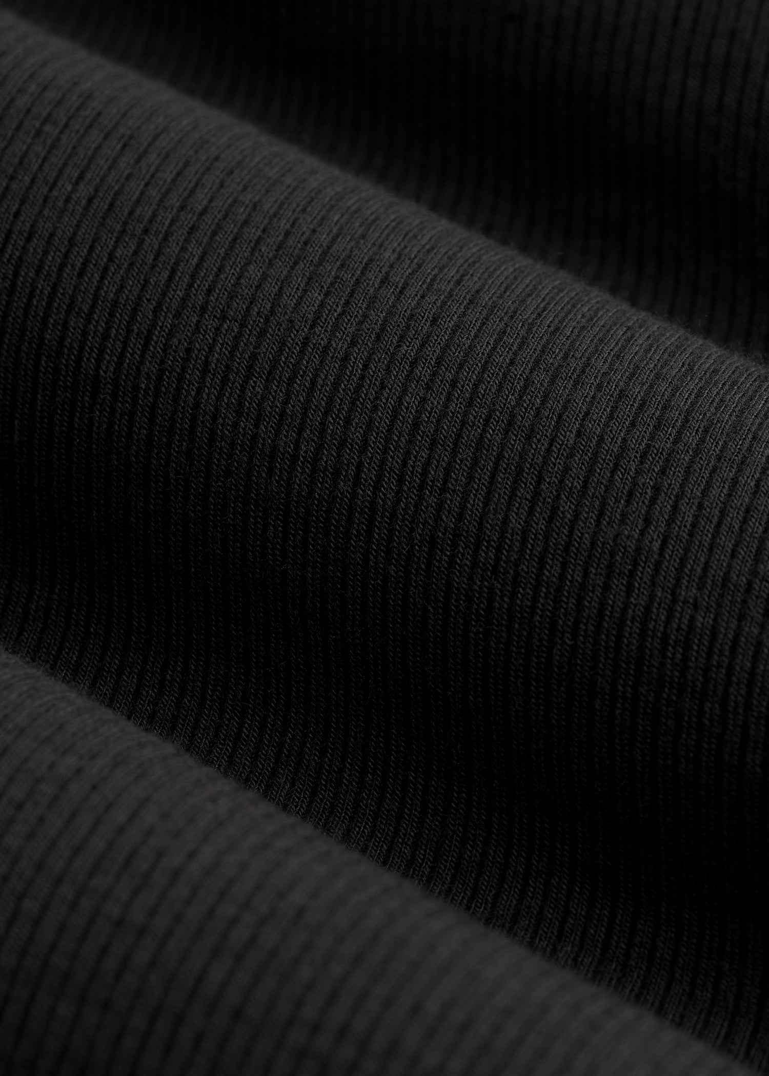 FITTED Ribbed Long Sleeve Tee for Tall Women in Black
