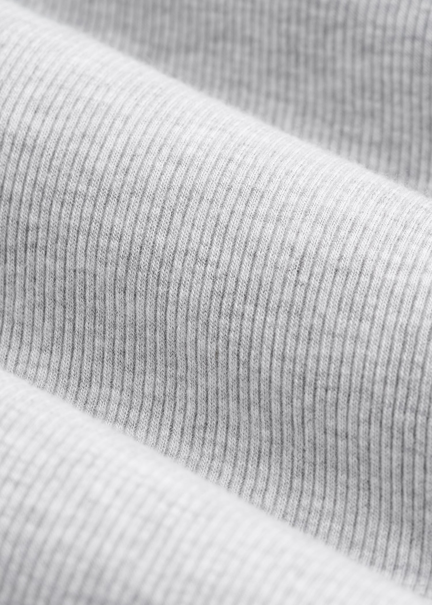 FITTED Ribbed Long Sleeve Tee for Tall Women in Grey Mix