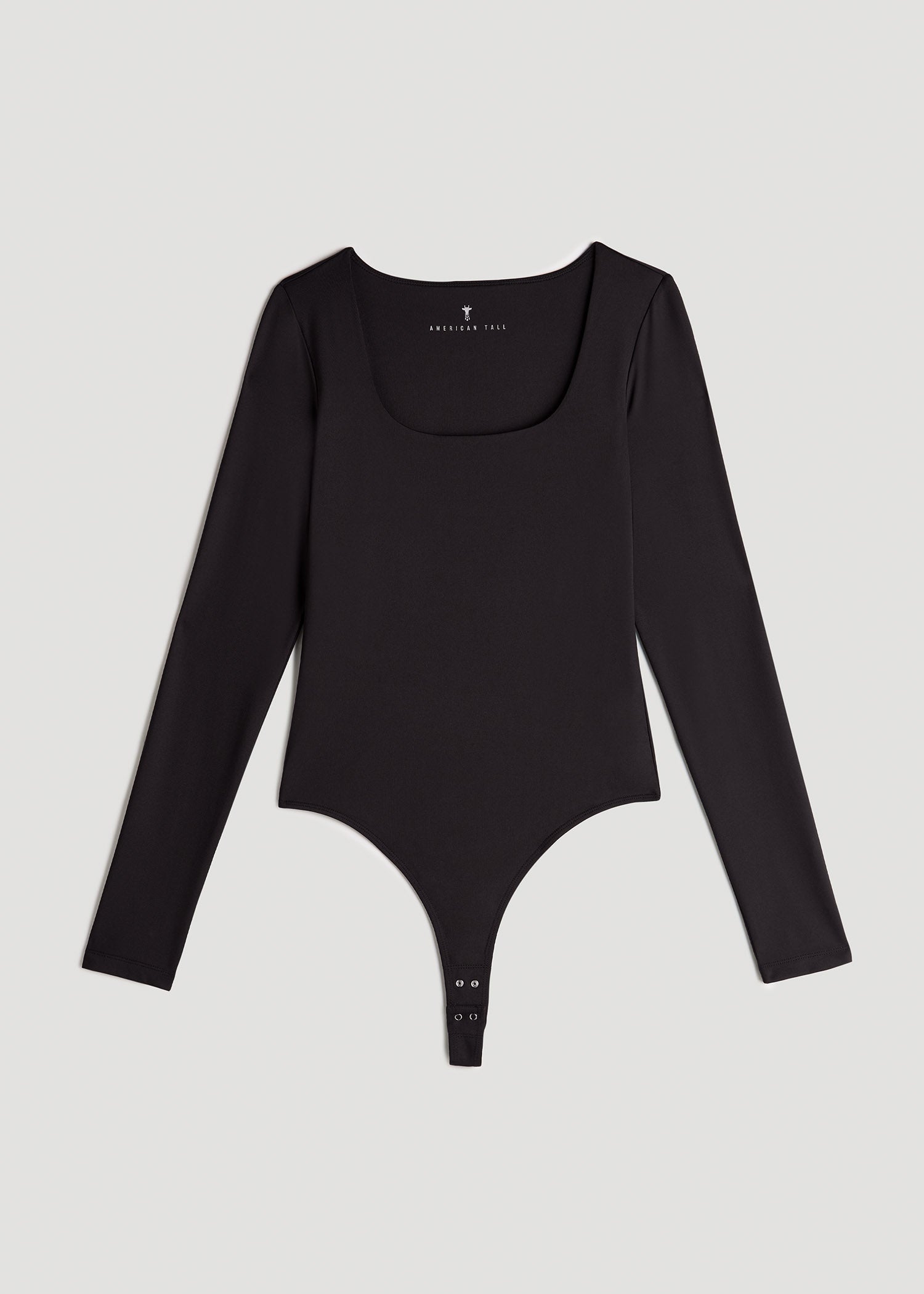  GORGLITTER Women's Square Neck Long Sleeve Bodysuit