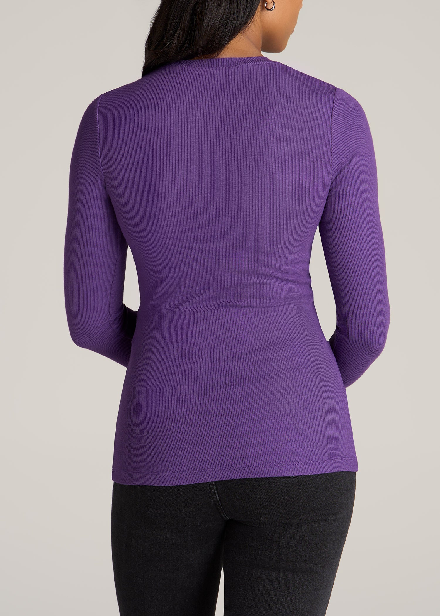 American-Tall-Women-Long-Sleeved-Ribbed-Crew-Neck-Tee-Aster-Purple-back