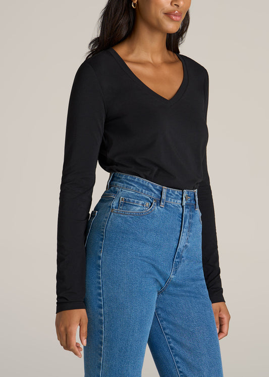 Closet Women's Ribbed Long Sleeves Slim Fit Crop T-shirt - X-Large
