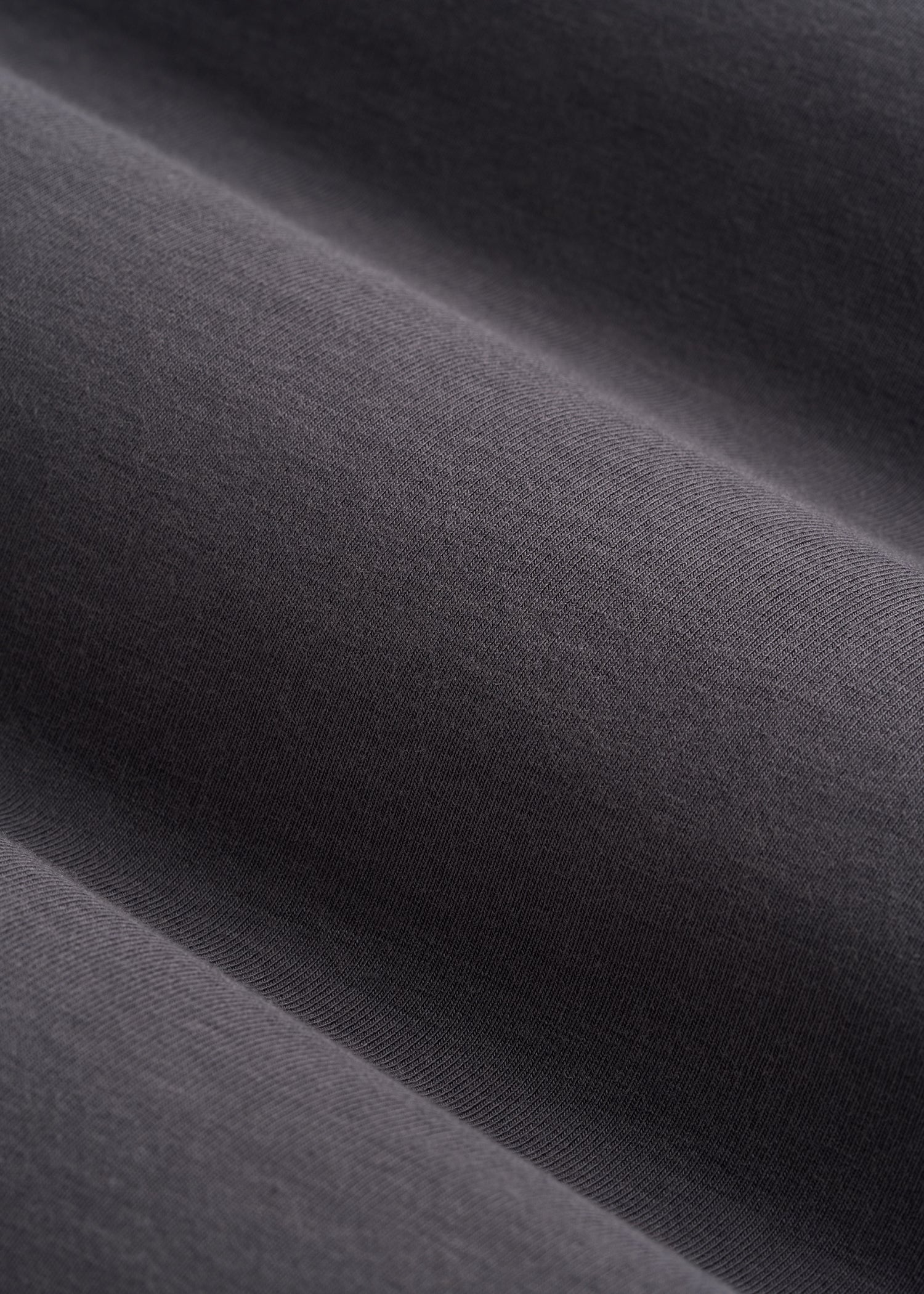 Long Sleeve Scoop V-Neck Tee Shirt for Tall Women in Charcoal