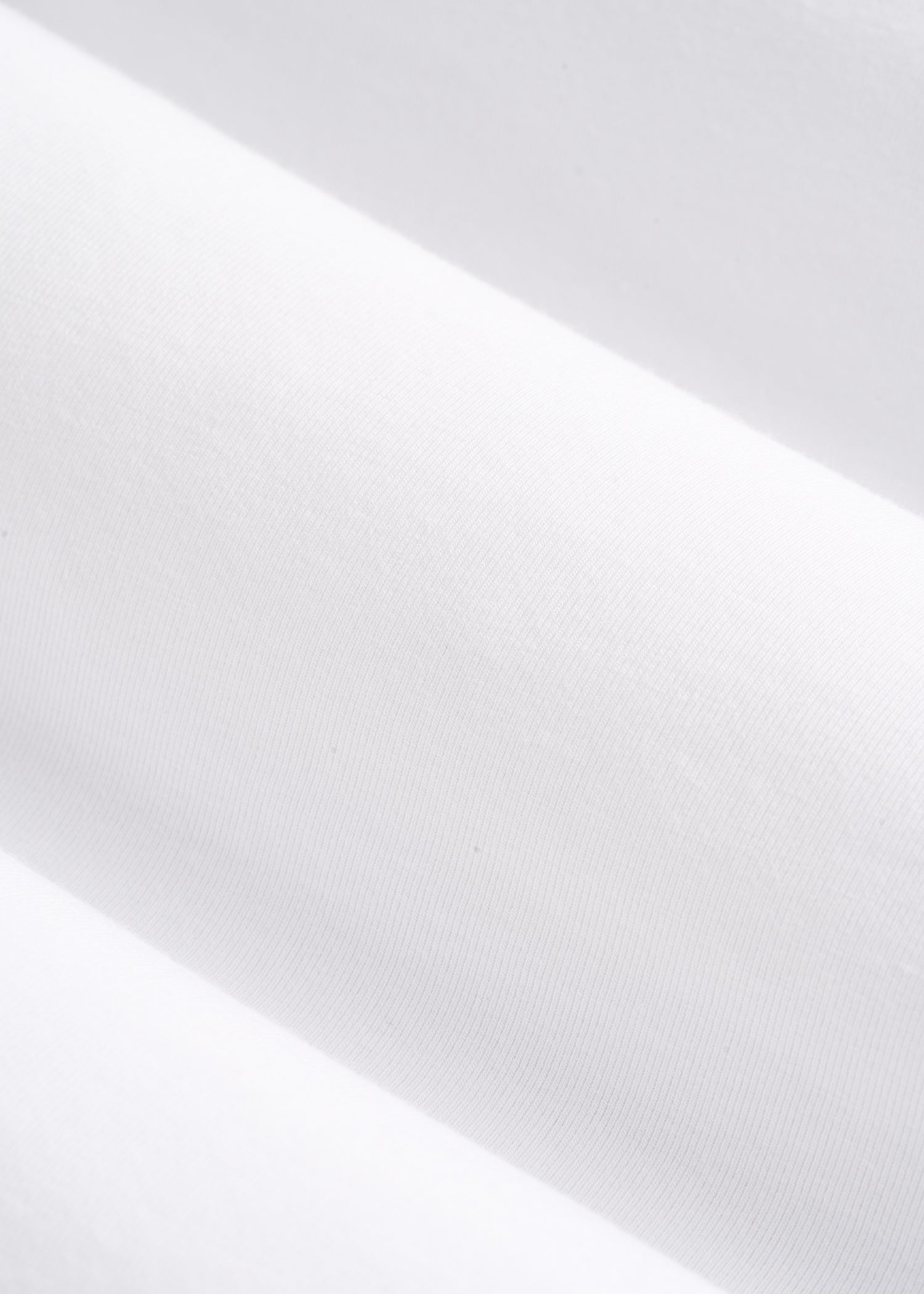 Long Sleeve Scoop V-Neck Tee Shirt for Tall Women in White