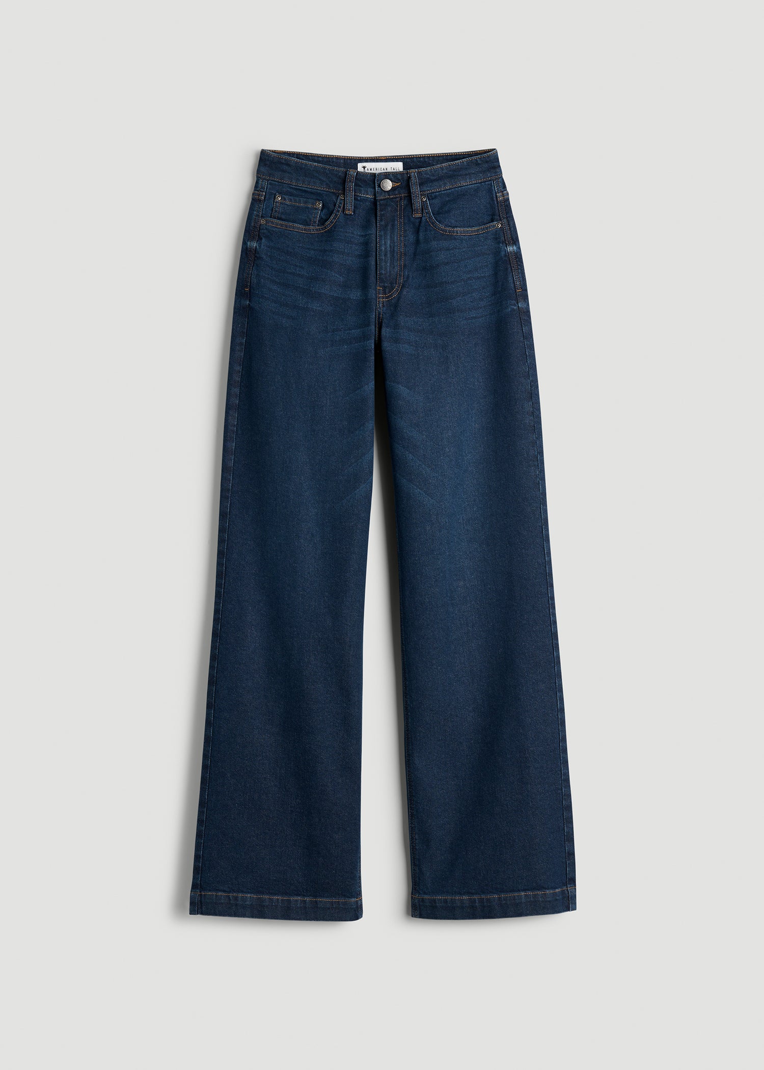 Luna High-Rise Wide-Leg Jeans for Tall Women in Dark Blue Wash