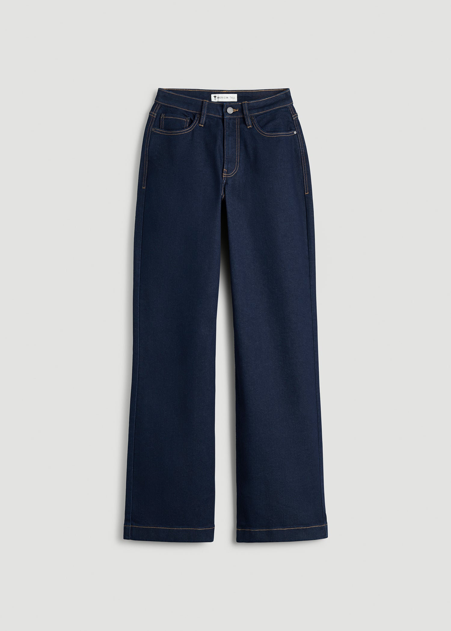 Luna High-Rise Wide-Leg Jeans for Tall Women in Deep Indigo Wash
