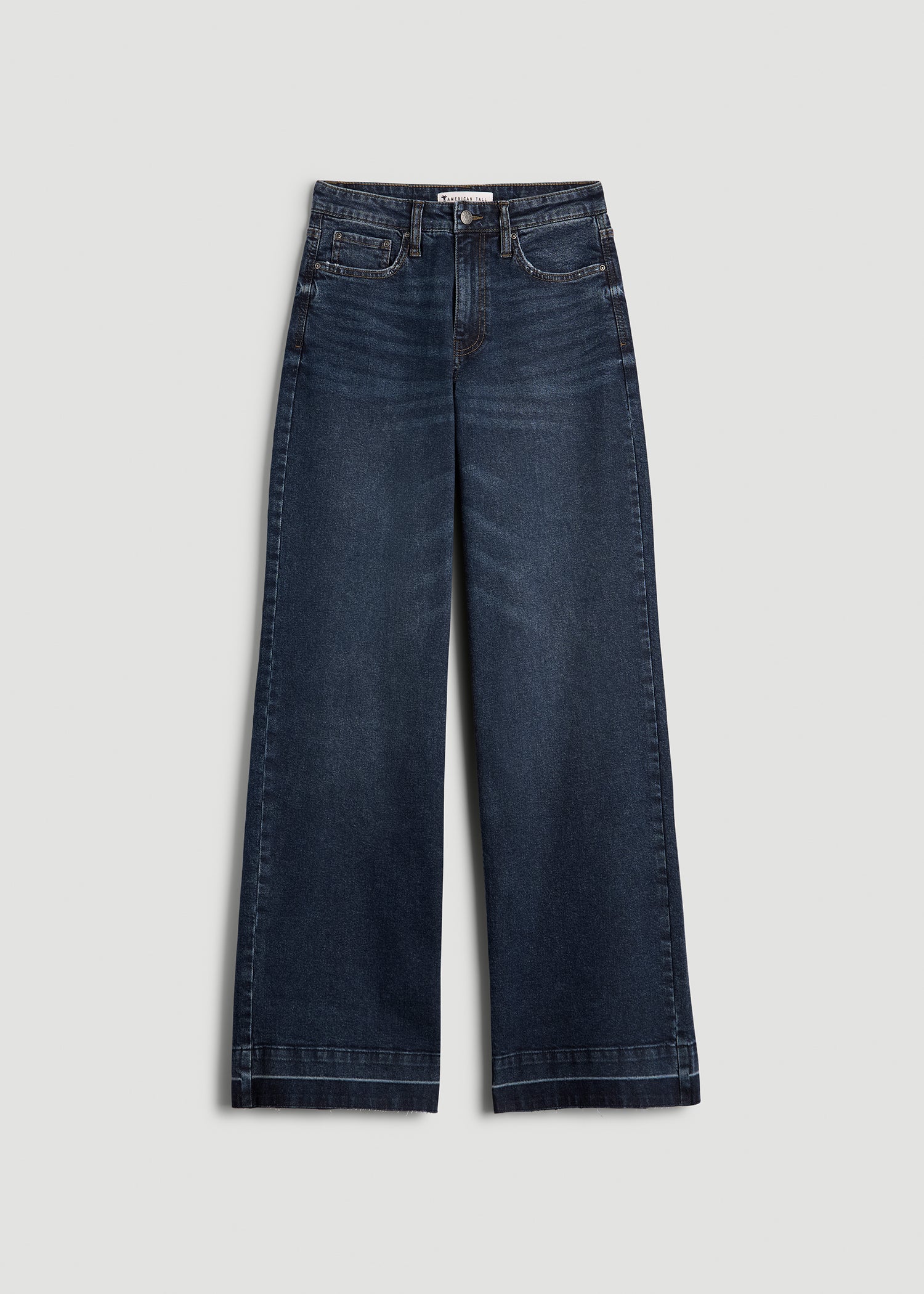 Luna High-Rise Wide-Leg Jeans for Tall Women in Faded Dark Indigo