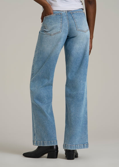 Luna High-Rise Wide-Leg Jeans for Tall Women in Heritage Faded