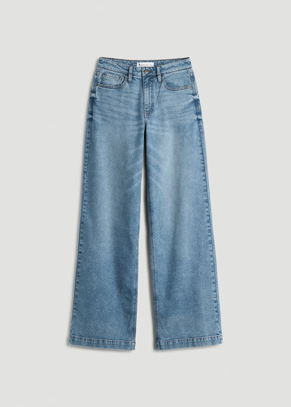 Luna High-Rise Wide-Leg Jeans for Tall Women in Heritage Faded