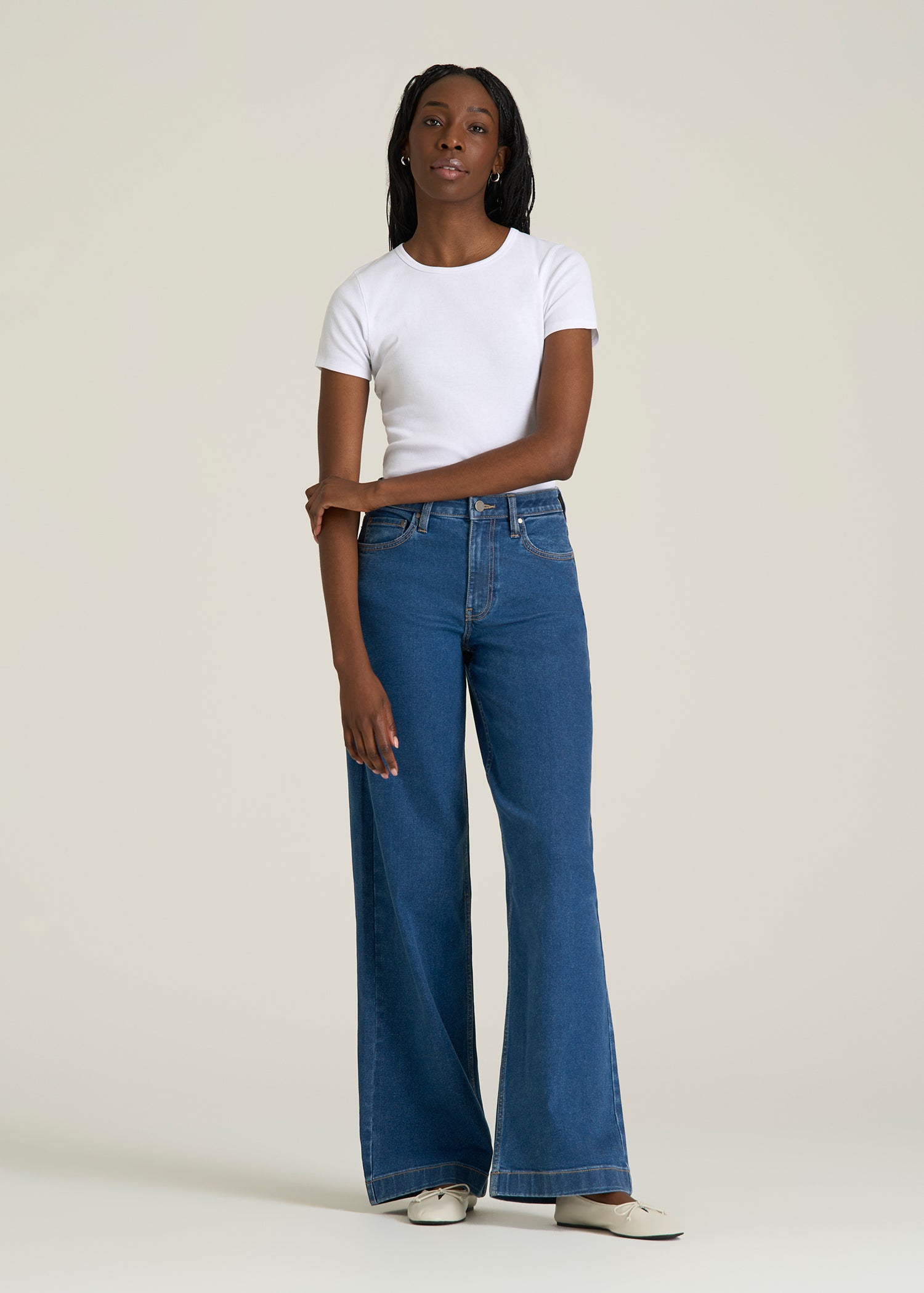 Luna High-Rise Wide-Leg Jeans for Tall Women in New Colorado Blue