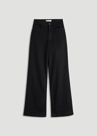 Luna High-Rise Wide-Leg Jeans for Tall Women in Optimum Black