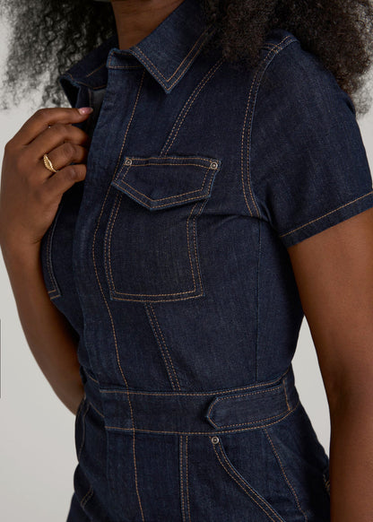 Maxi Denim Dress for Tall Women in Rinse Wash XL / Tall / Rinse Wash Maxi Denim Dress for Tall Women in Rinse Wash XL / Tall / Rinse Wash
