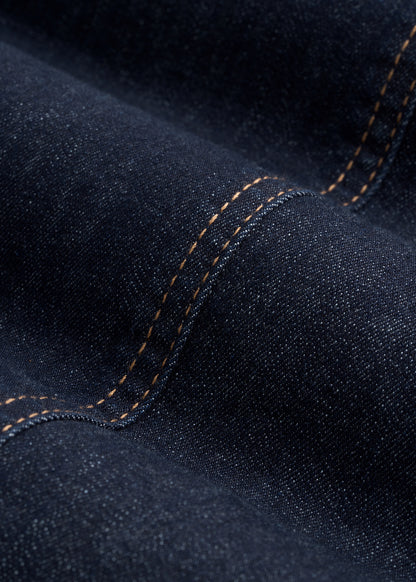 Maxi Denim Dress for Tall Women in Rinse Wash