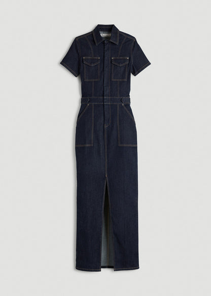 Maxi Denim Dress for Tall Women | American Tall Maxi Denim Dress for Tall Women | American Tall
