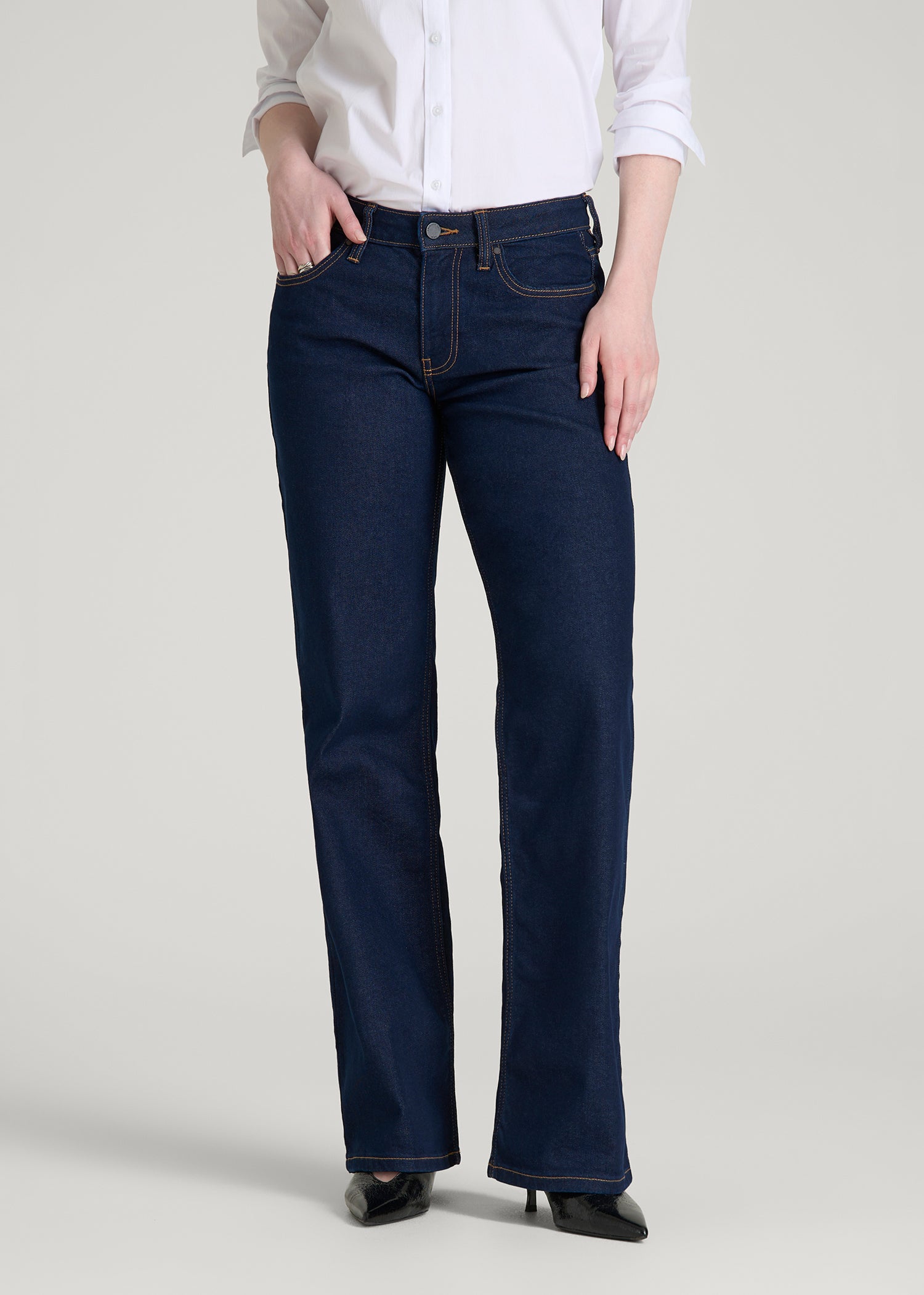 Quinn Mid-Rise Relaxed Fit Jeans for Tall Women