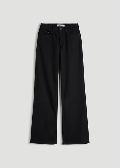 Mid-Rise Relaxed Fit Jeans for Tall Women in Optimum Black