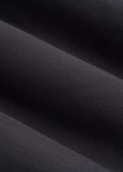Modal Pajama Slip Dress for Tall Women in Black