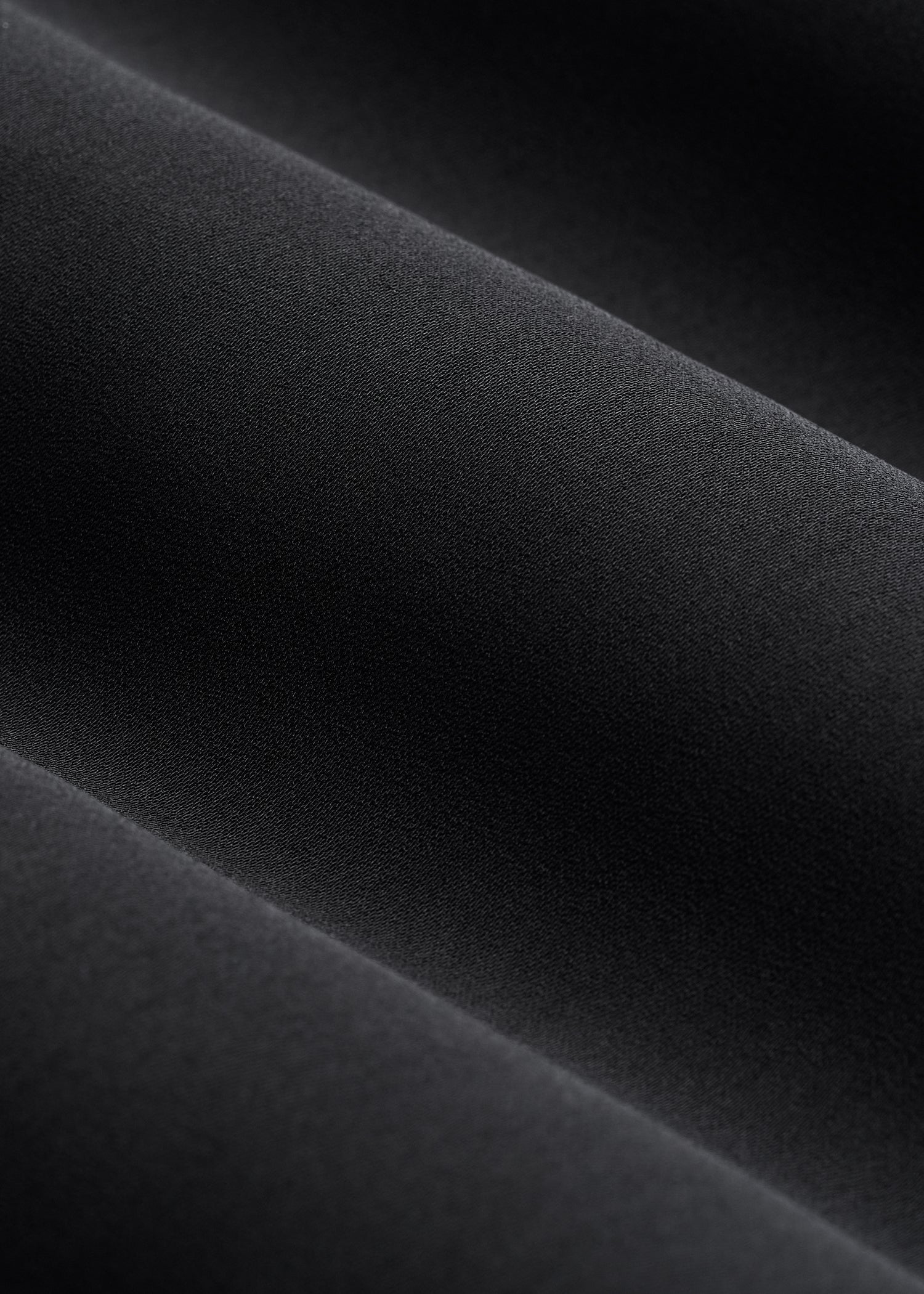 Notch Collar Blouse for Tall Women in Black