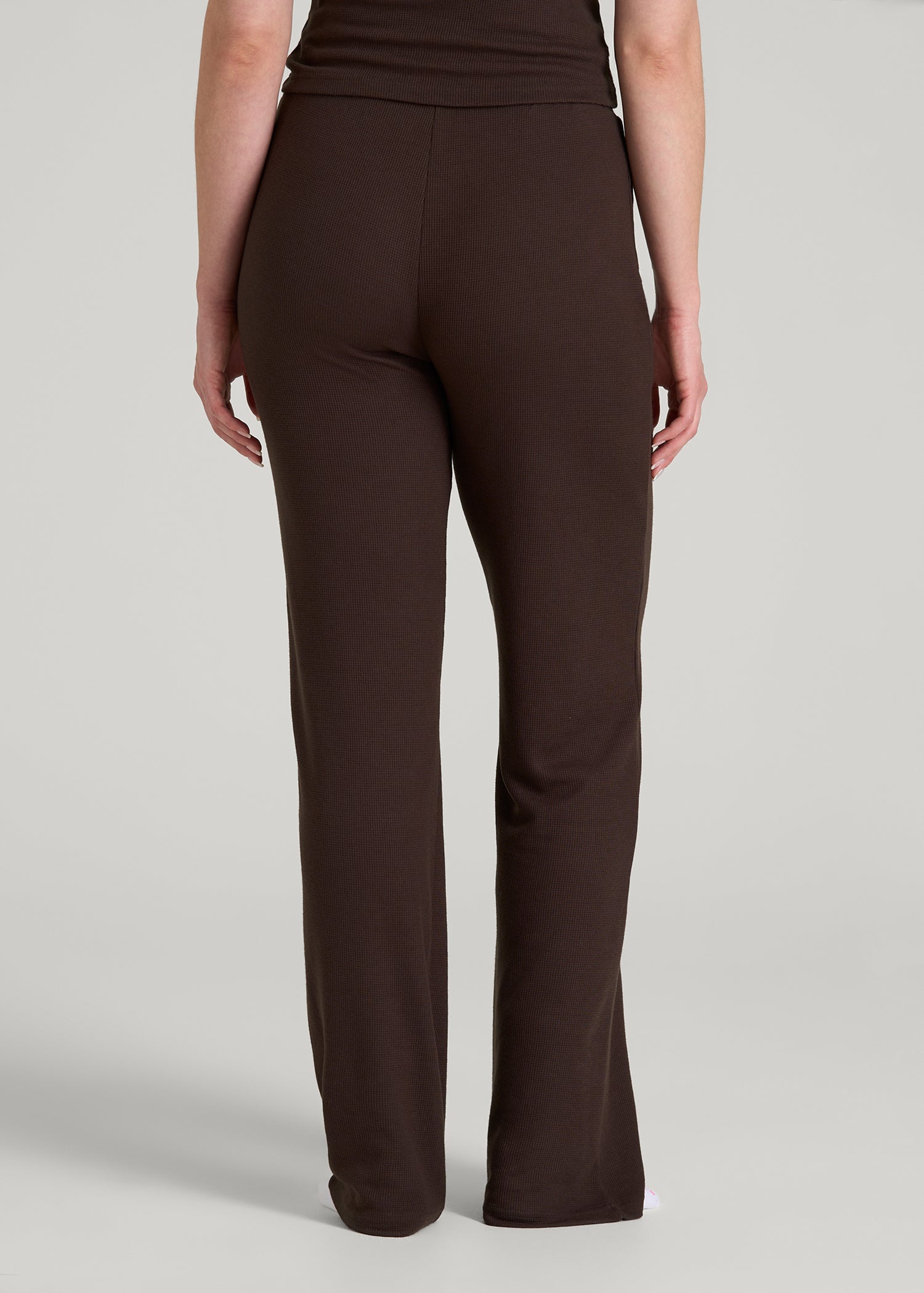 Open-Bottom Waffle Lounge Pants for Tall Women | American Tall