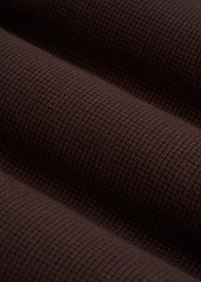 Open-Bottom Waffle Lounge Pants for Tall Women in Espresso