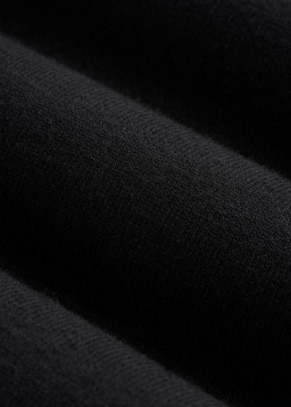 Open Front Cardigan for Tall Women in Deep Black