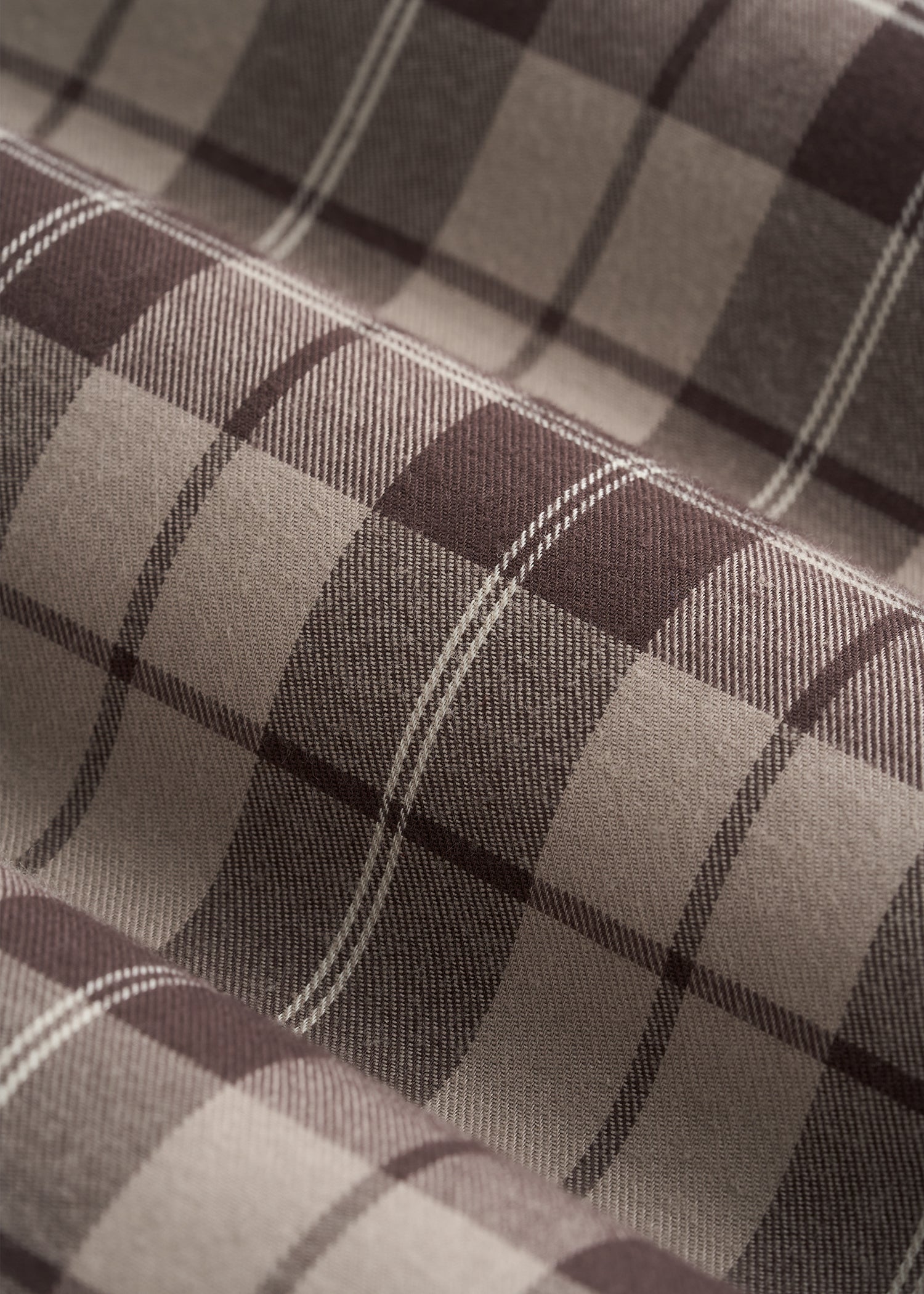 Oversized Flannel Shirt for Tall Women in Espresso Rock Plaid