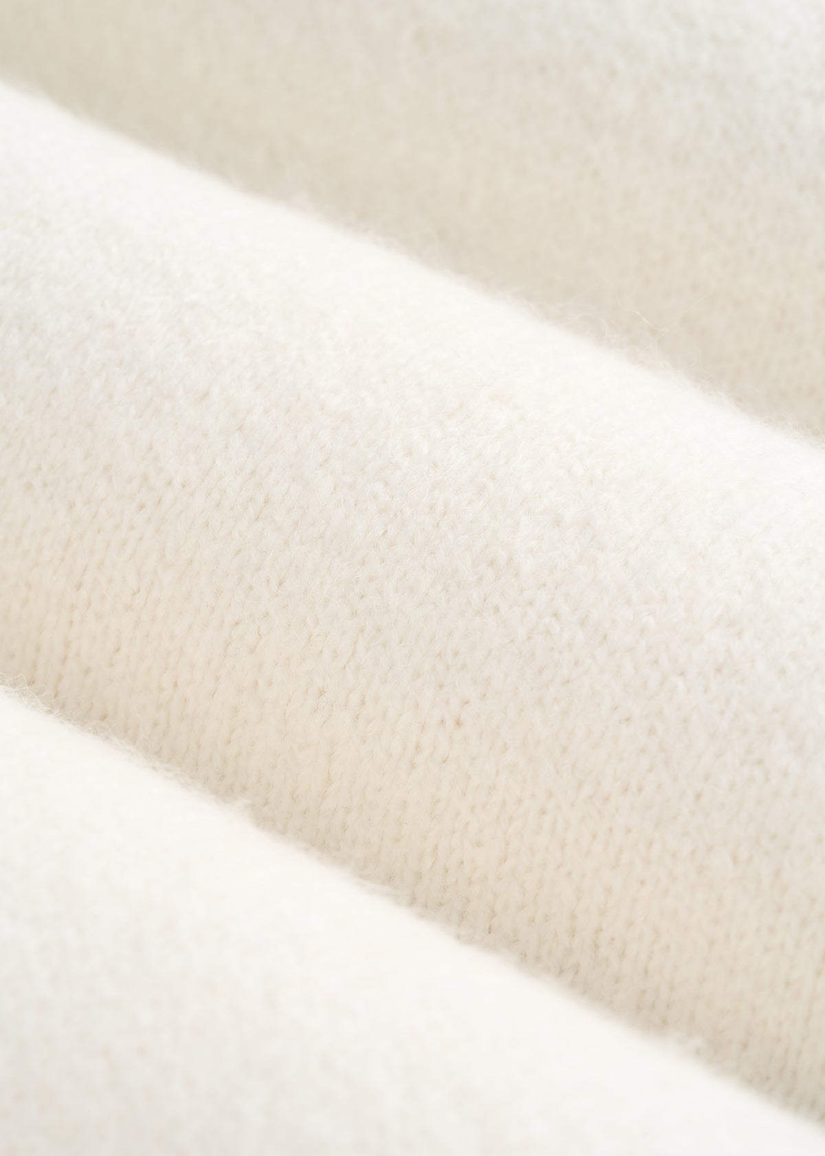 Oversized V-Neck Girlfriend Sweater for Tall Women in White Alyssum