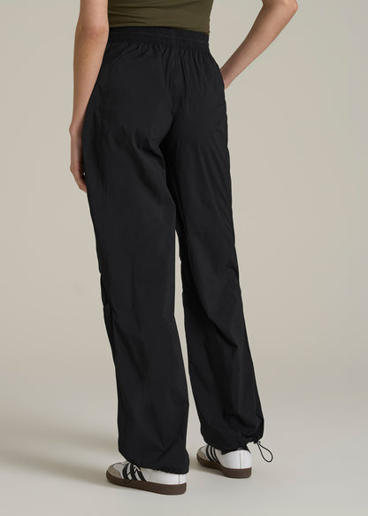 Parachute Jogger for Tall Women in Black