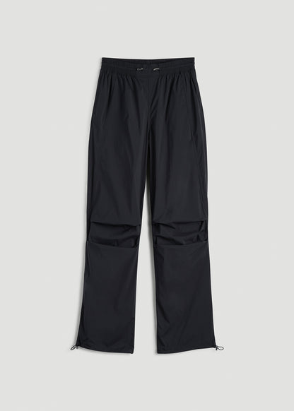 Parachute Jogger for Tall Women in Black