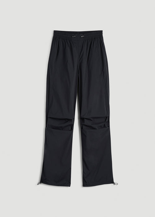 Parachute Jogger for Tall Women in Black