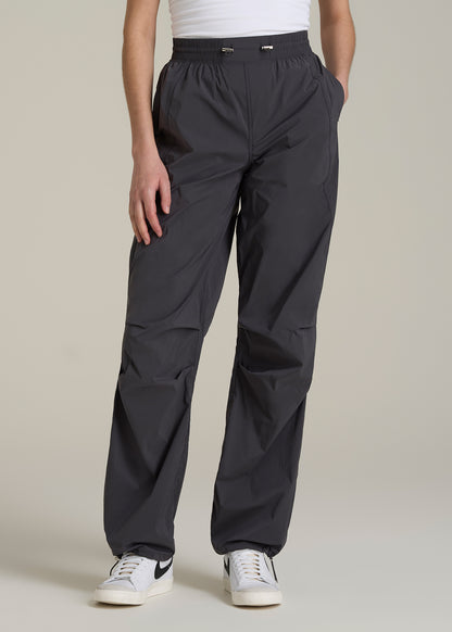 Parachute Jogger for Tall Women in Dark Ash