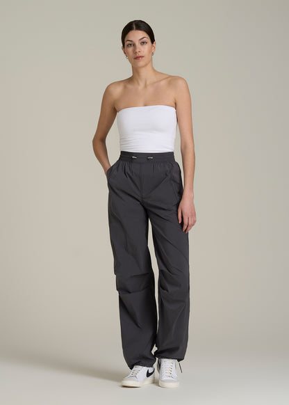 Parachute Jogger for Tall Women in Dark Ash