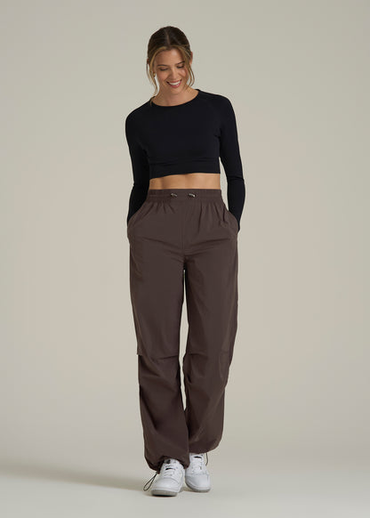 Parachute Jogger for Tall Women in Espresso