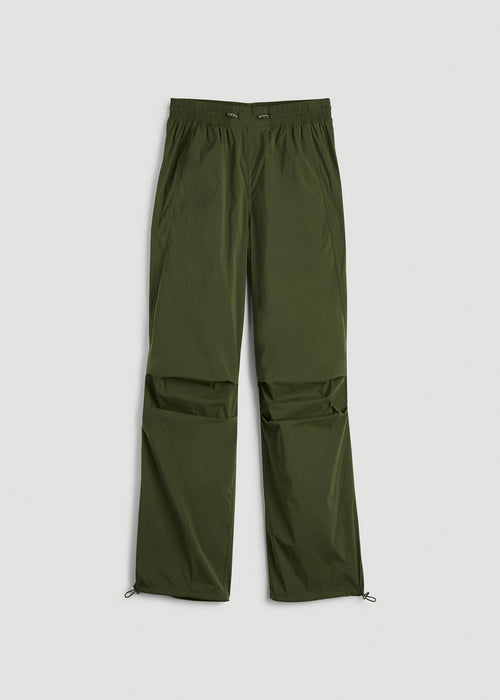 Parachute Jogger for Tall Women in Kale Green