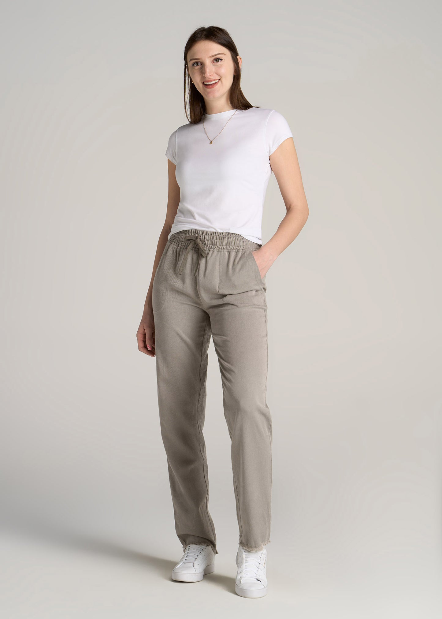 Buy Women's Grey Checks Power Stretch Trouser Online