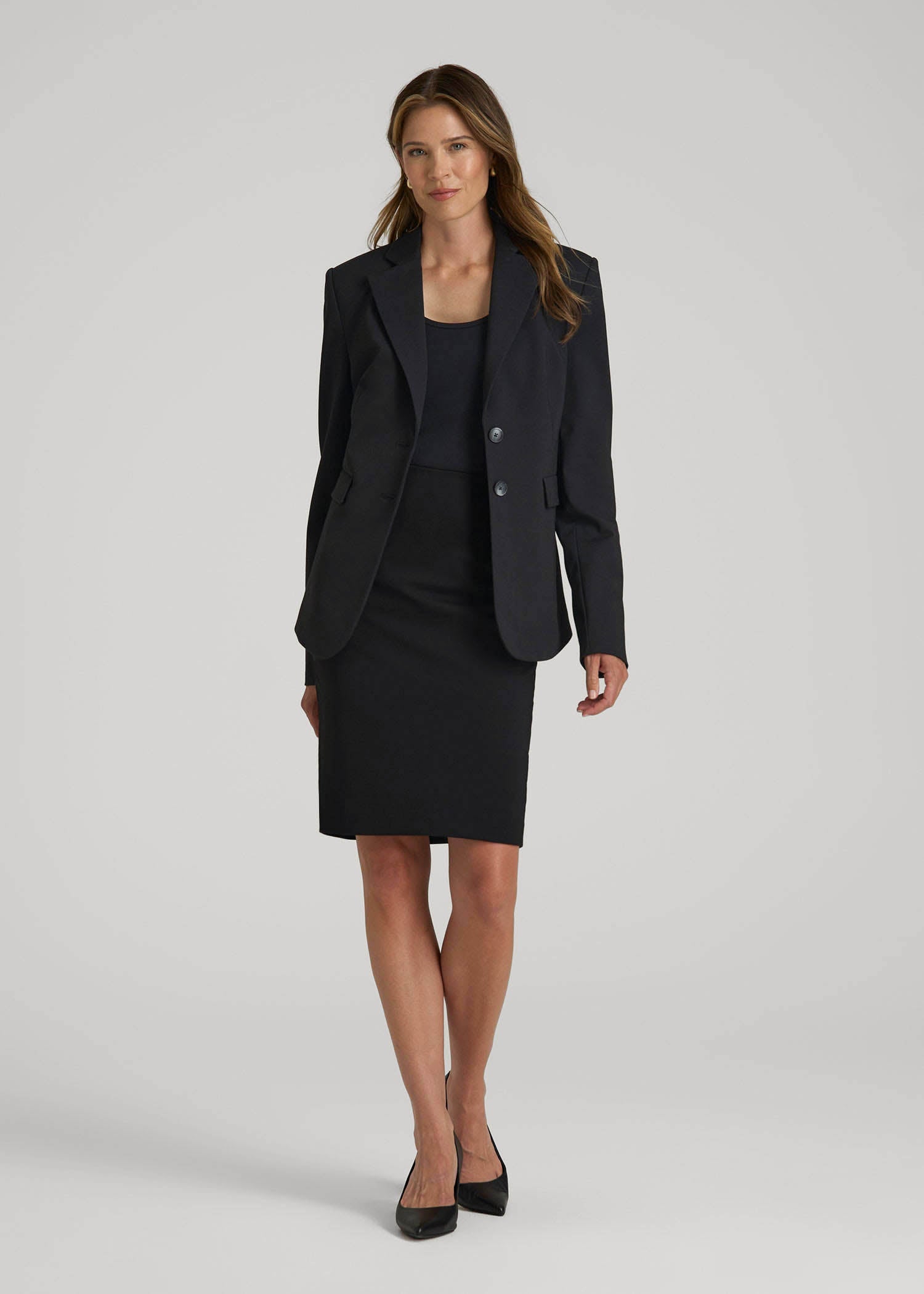 Freedom Flex Pencil Skirt for Tall Women in Black