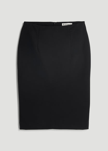 Freedom Flex Pencil Skirt for Tall Women in Black
