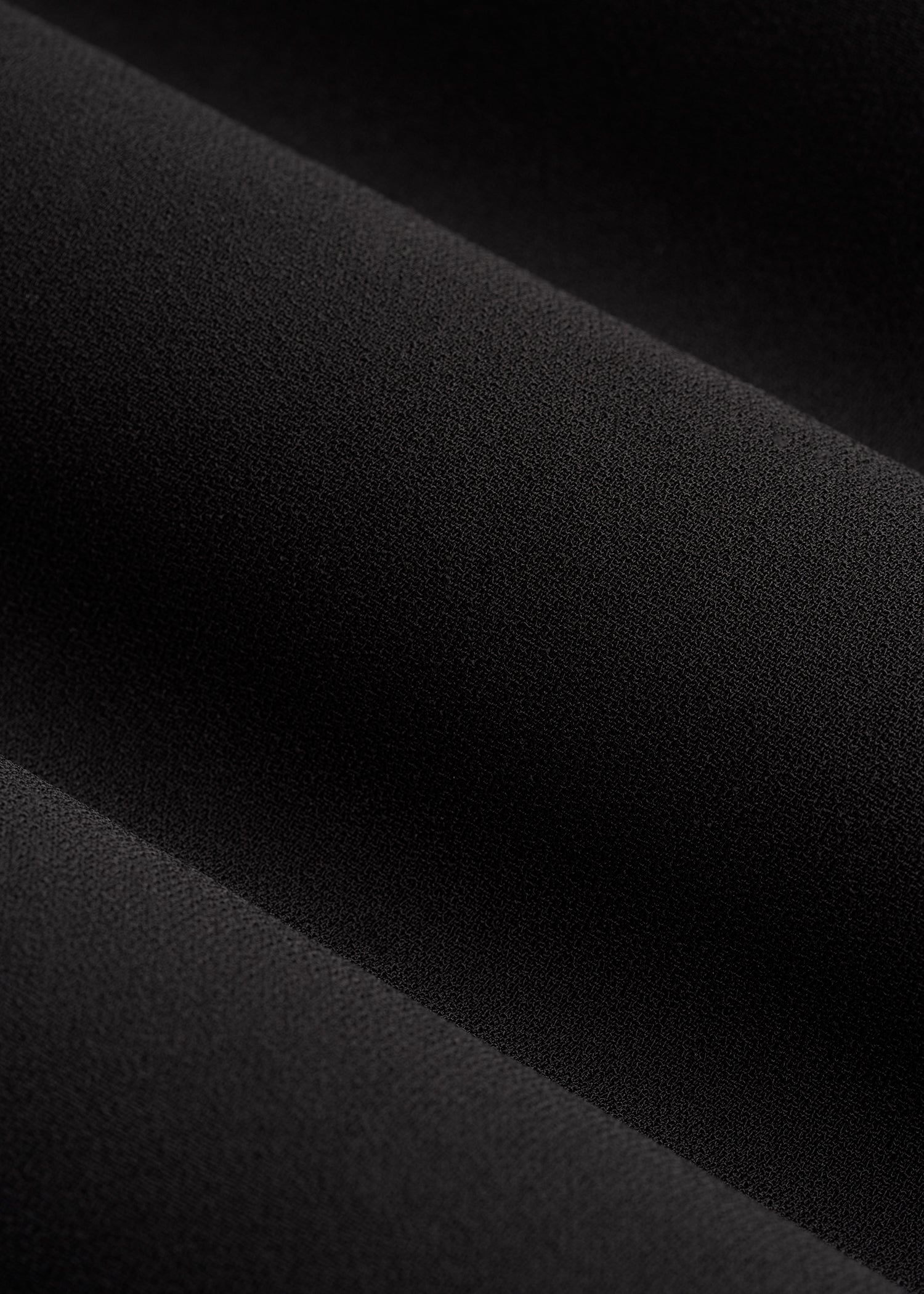 Pull-On Crepe Ultra Wide Pants for Tall Women in Black