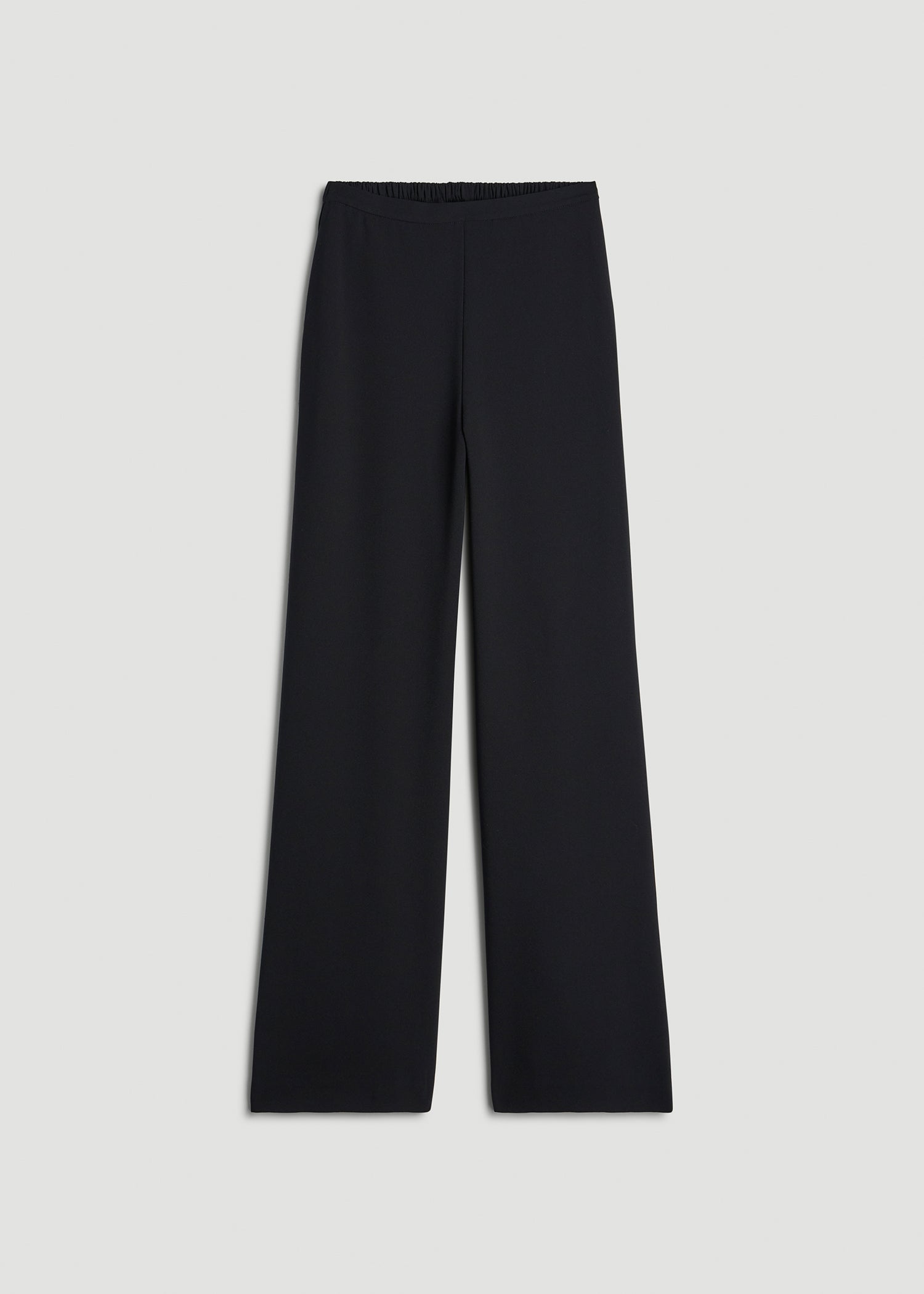 American Tall's Pull-On Crepe Ultra Wide Pants for Tall Women