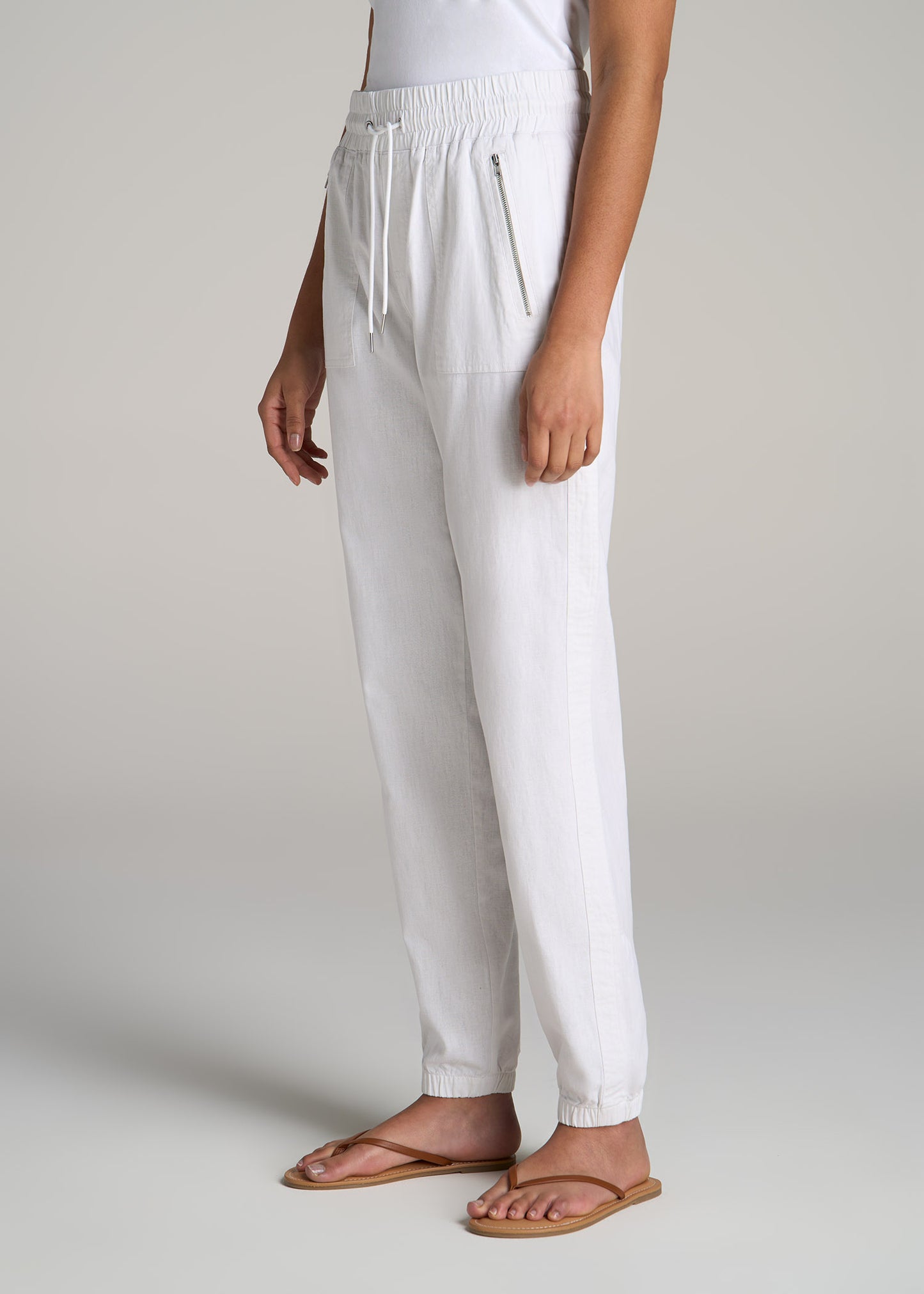 White Joggers for Women