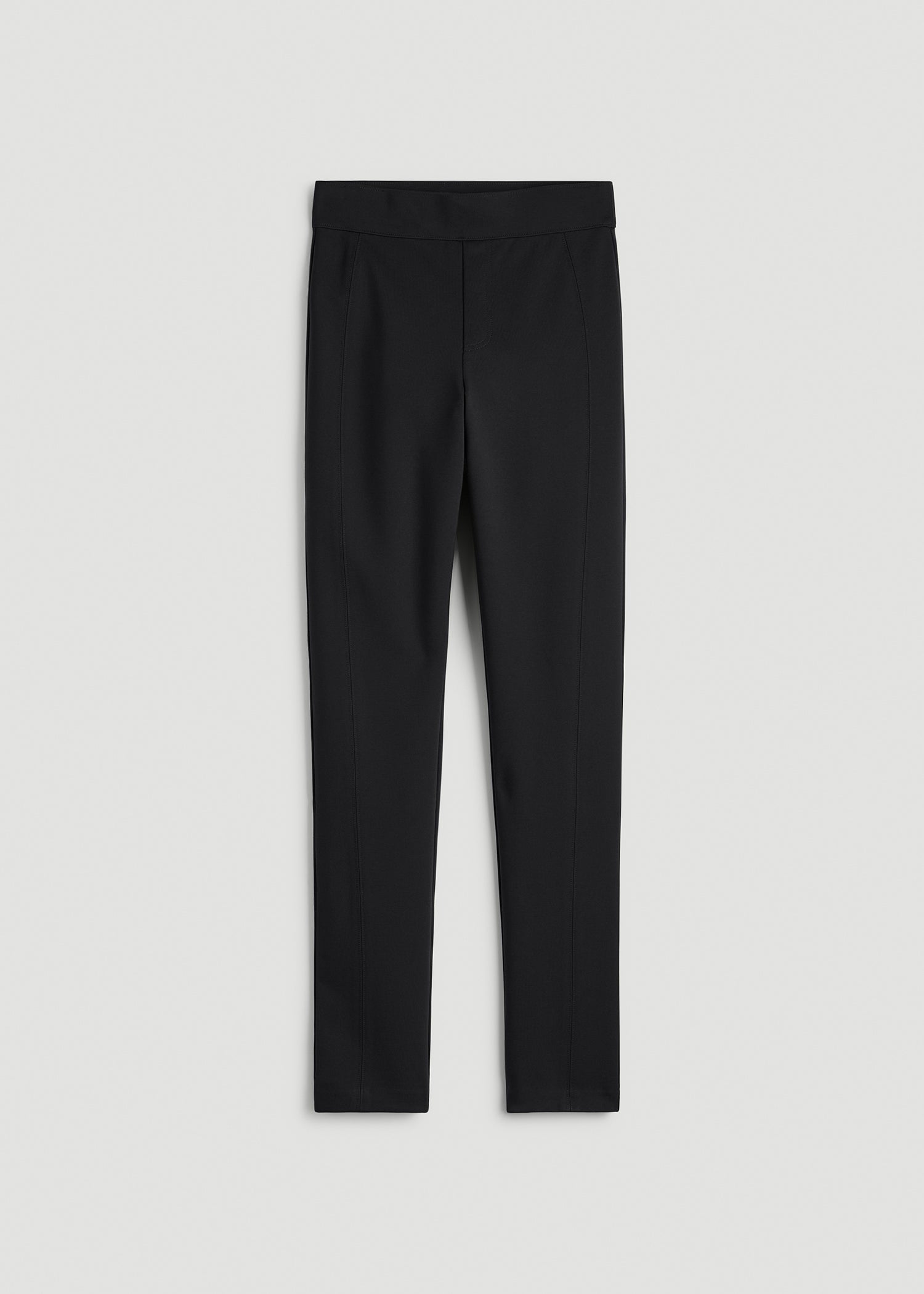 Pull-On Slim Dress Pants for Tall Women in Black