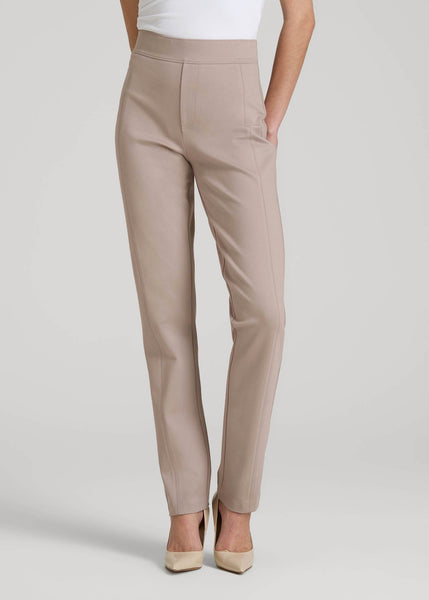 women pull on dress pants Pull-on Slim for Tall in Truly Taupe 16 / Extra Tall / Truly Taupe Soft and stretchy for Maroon Corset Dress by BUTTER YELLOW Color:Poseidon