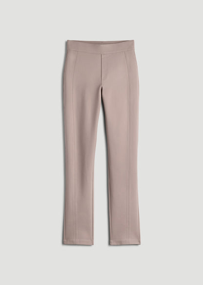 Pull-on Slim Dress Pants for Tall Women in Truly Taupe