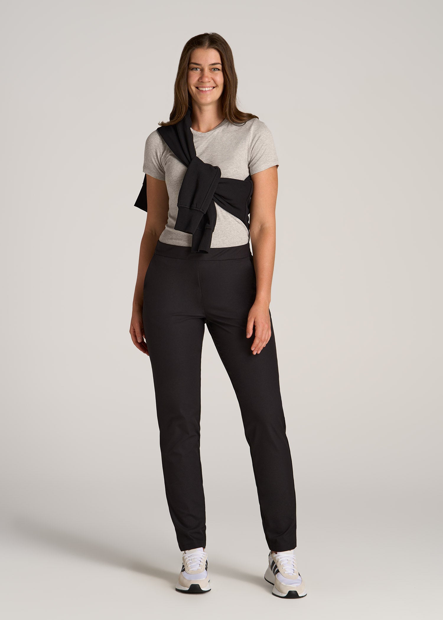 Straight tall trousers - Brown - Women - Gina Tricot