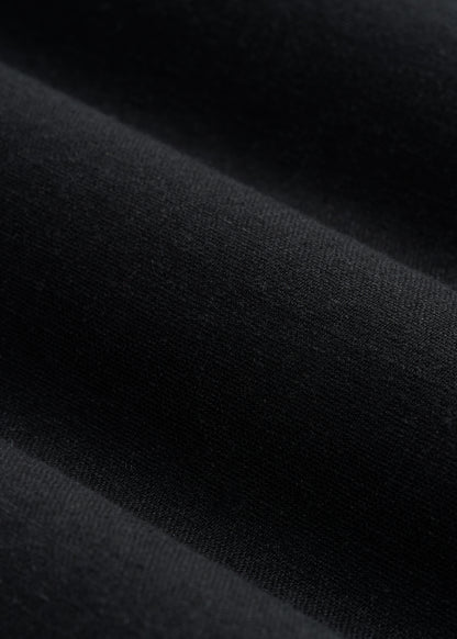 Pull On Wide Leg Linen Pants for Tall Women in Black