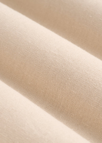 Pull On Wide Leg Linen Pants for Tall Women in Light Stone