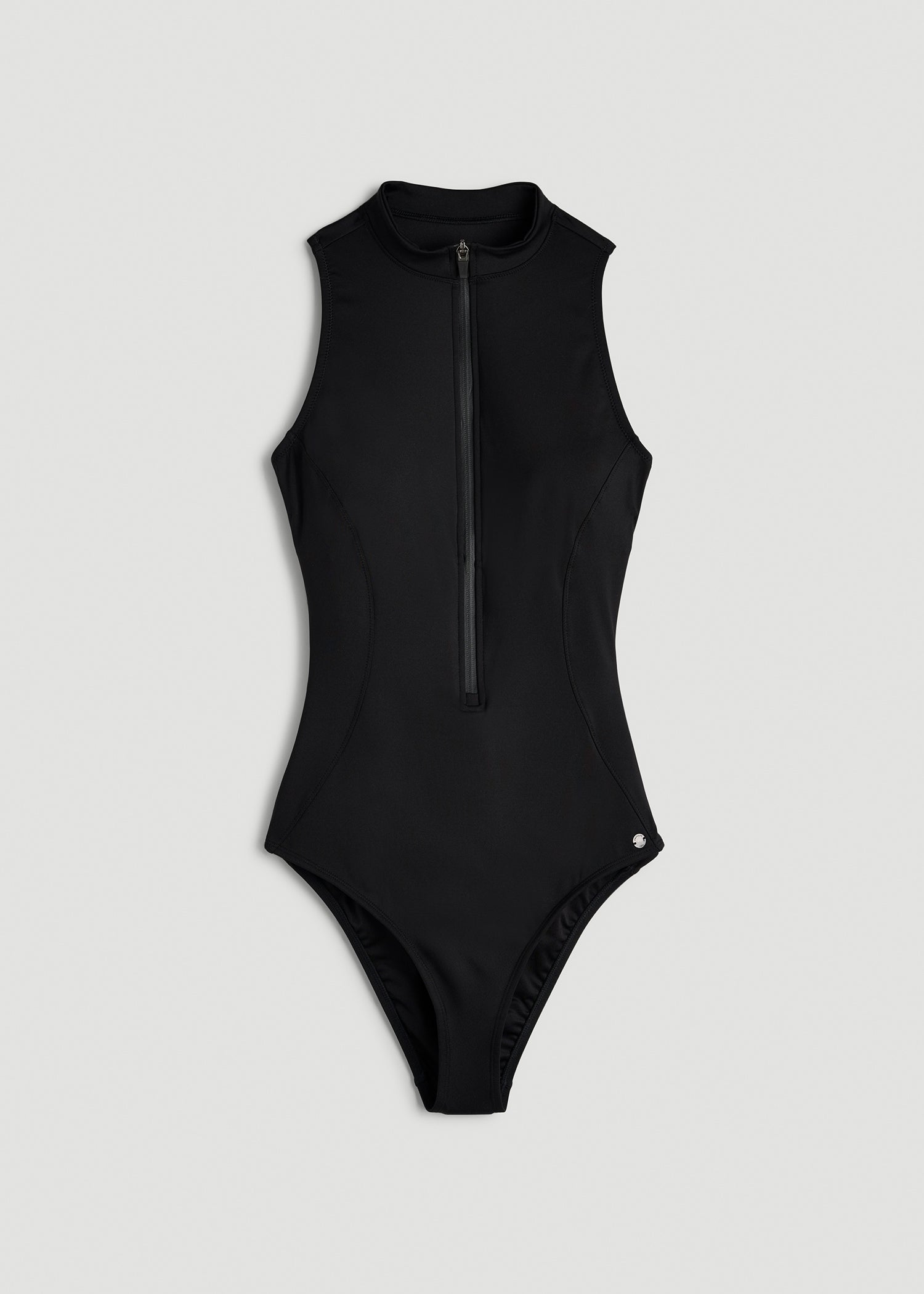 Cinched Quarter Zip One Piece Swimsuit for Tall Women | American Tall